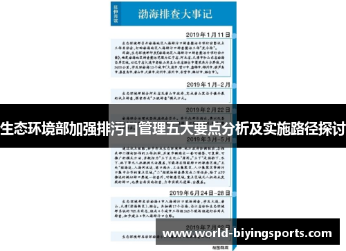 生态环境部加强排污口管理五大要点分析及实施路径探讨